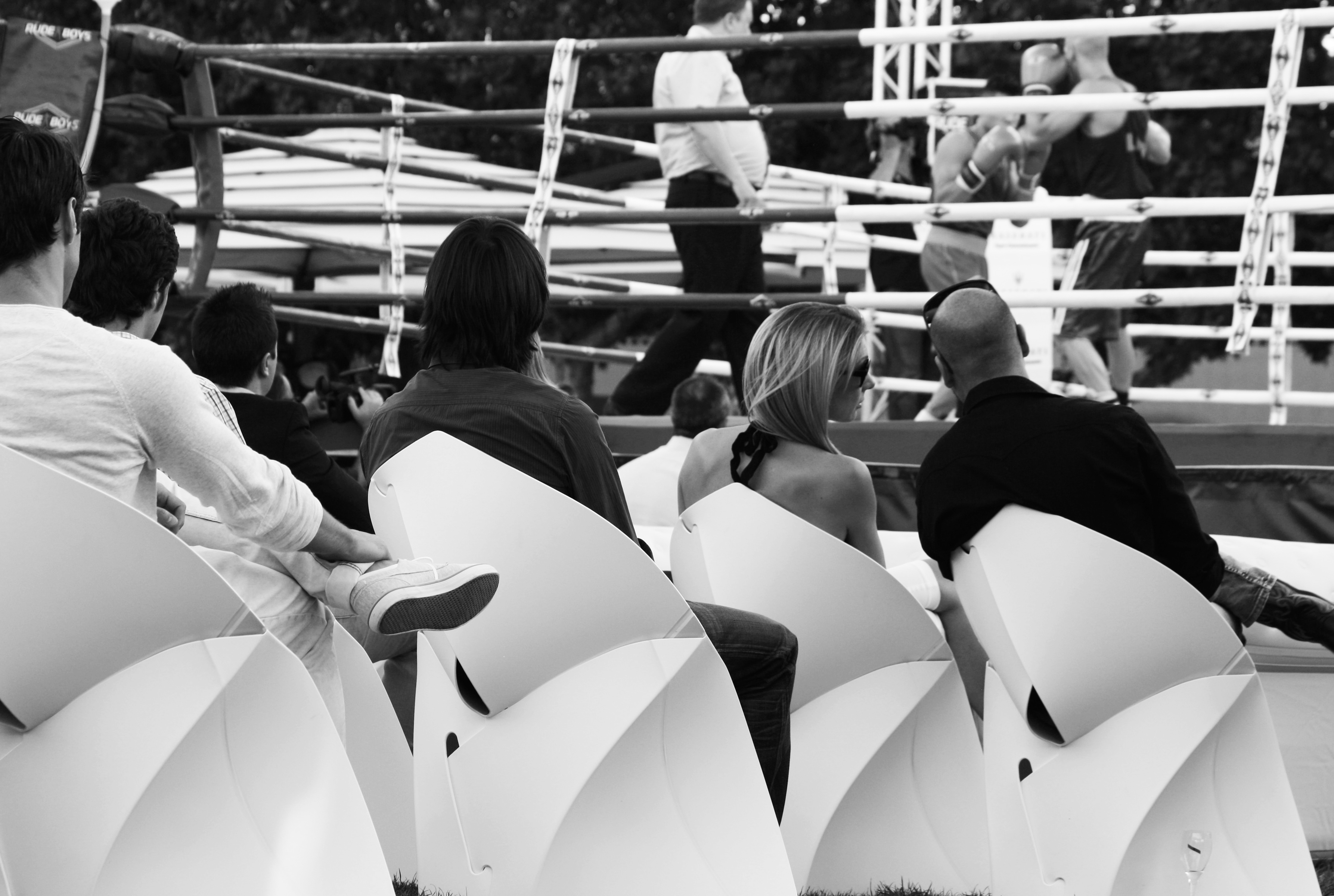 Velada de boxeo en el Hipódromo de la Zarzuela